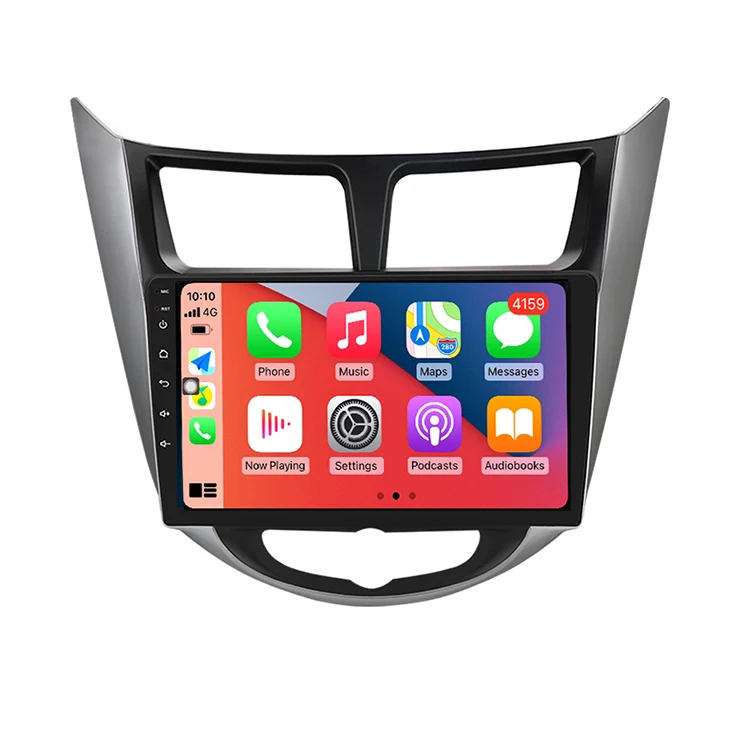 9-дюймовый сенсорный экран GPS навигация Android автомобильный аудио стерео радио система DVD видео плеер Усилитель функция Hyundai Accent