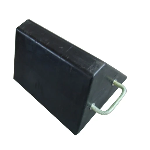 GT-05R Rubber Wheel Stopper Wedge, Wheel Chocks with Handles for RV Car Truck Trailer