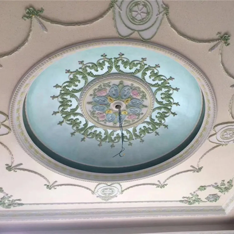 High quality PU polythene  cornices designs home hotel ceiling decorating