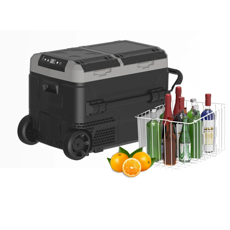 Hot sell Energy saving car refrigerator 50L 60L rv fridges Compressor camping freezers camping car refrigerator