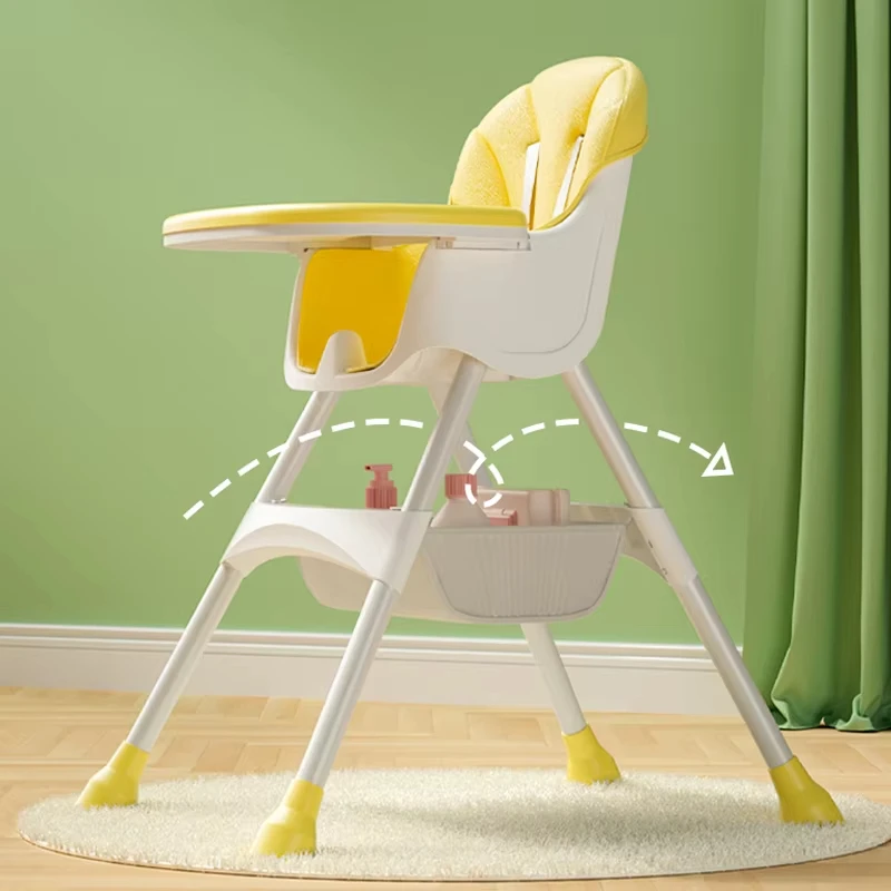 Новый трендовый детский стульчик для кормления ребенка Регулируемый Многофункциональный съемный лоток с поясом Стабильный Портативный стул
