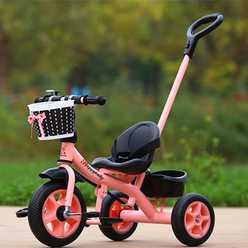 Baby Stroller With Push Handle For Summer Travel Baby Stroller Summer Tricycle Kids Tricycle Bike Wholesale