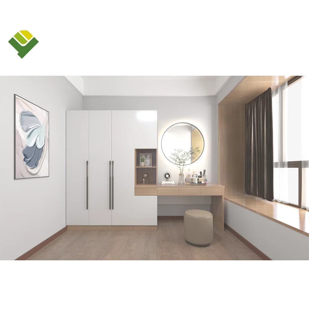 Bedroom Furniture Hotel project contractor solid wood furniture bedroom apartment hotel room Sets