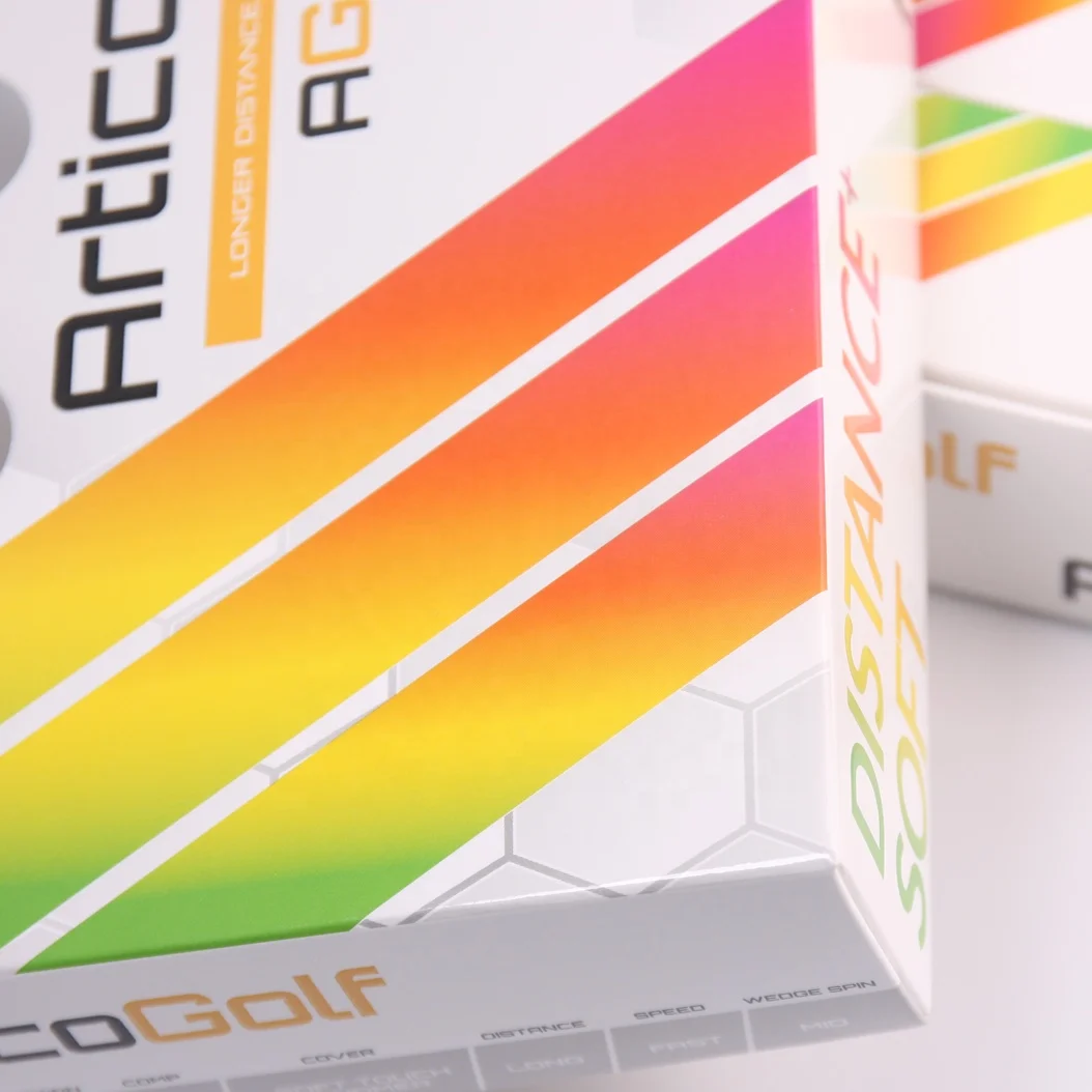 Custom 3 Golf Ball Sleeve Shipping Gift Set Box Recycled Paper Packaging 12 Golf Ball Box For Dozen Golf Balls