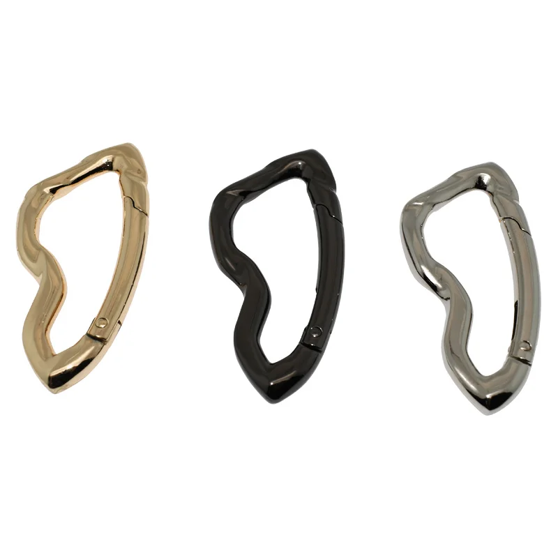 Wholesale normal quality custom alloy metal spring ring buckle snap hook for bag hook key chain