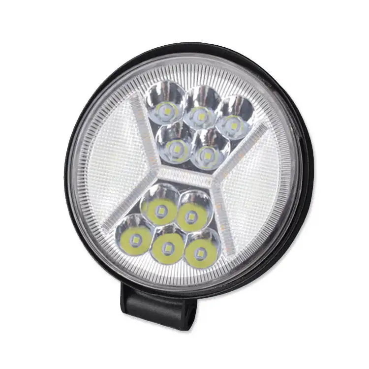 Vcan Auto Accessories 26W Strobe Work Light With Yellow DRL 3030 Chip LED Work Light For Boat Jeep ATV SUV Truck