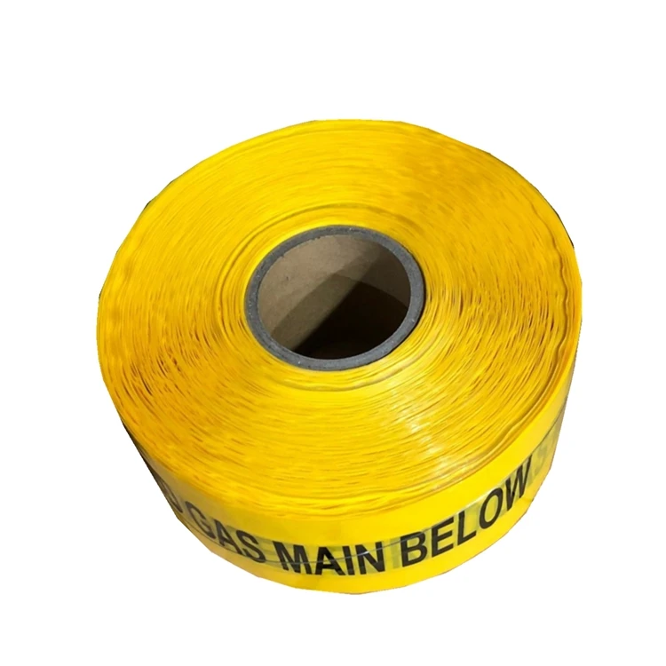 Professional Detective Warning Tape Stainless Steel Wire Marking Tape Cable Traceable Caution Tape