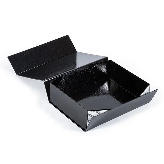 black luxury underwear clothing packaging mailer boxes folding magnetic gift box packaging paper gift box