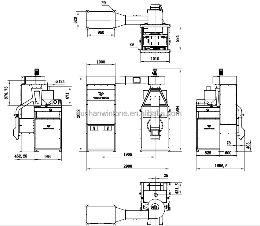 DTP Maize Sheller Machine Hot Selling Green Peas Peeling Machine for Food Processing Factory