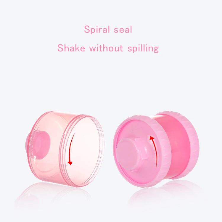 High quality portable three layers milk powder box snack and fruit box for baby feeding