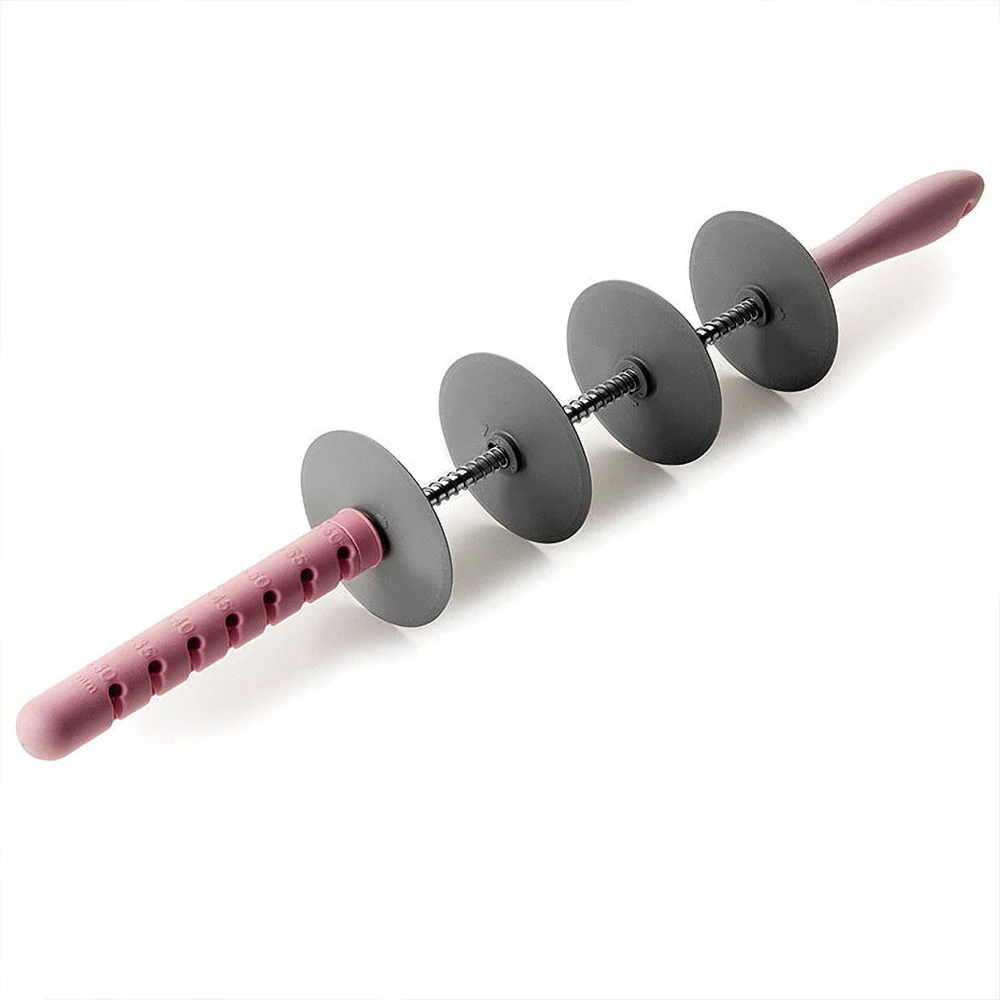 Stainless Steel Rolling Pin Dough Cutter Pastry Baking Croissant Bread Knife Kitchen Christmas Party Decorating Tools