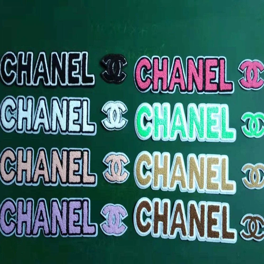 Custom hat clothing bag embroidered gilt Schneider patch logo