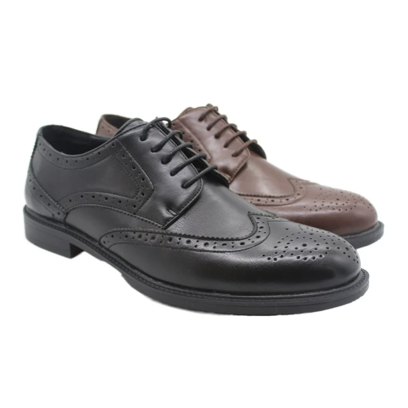 Wholesale Custom Dress Shoes Men Embossing Pointed Toe Shoe Lace Up Oxfords Office Dress Shoes