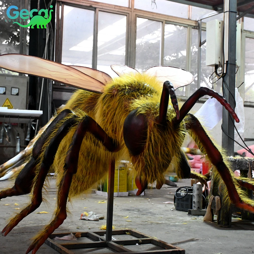 gecai life size stuffed animatronic animals realistic honeybee model for sale