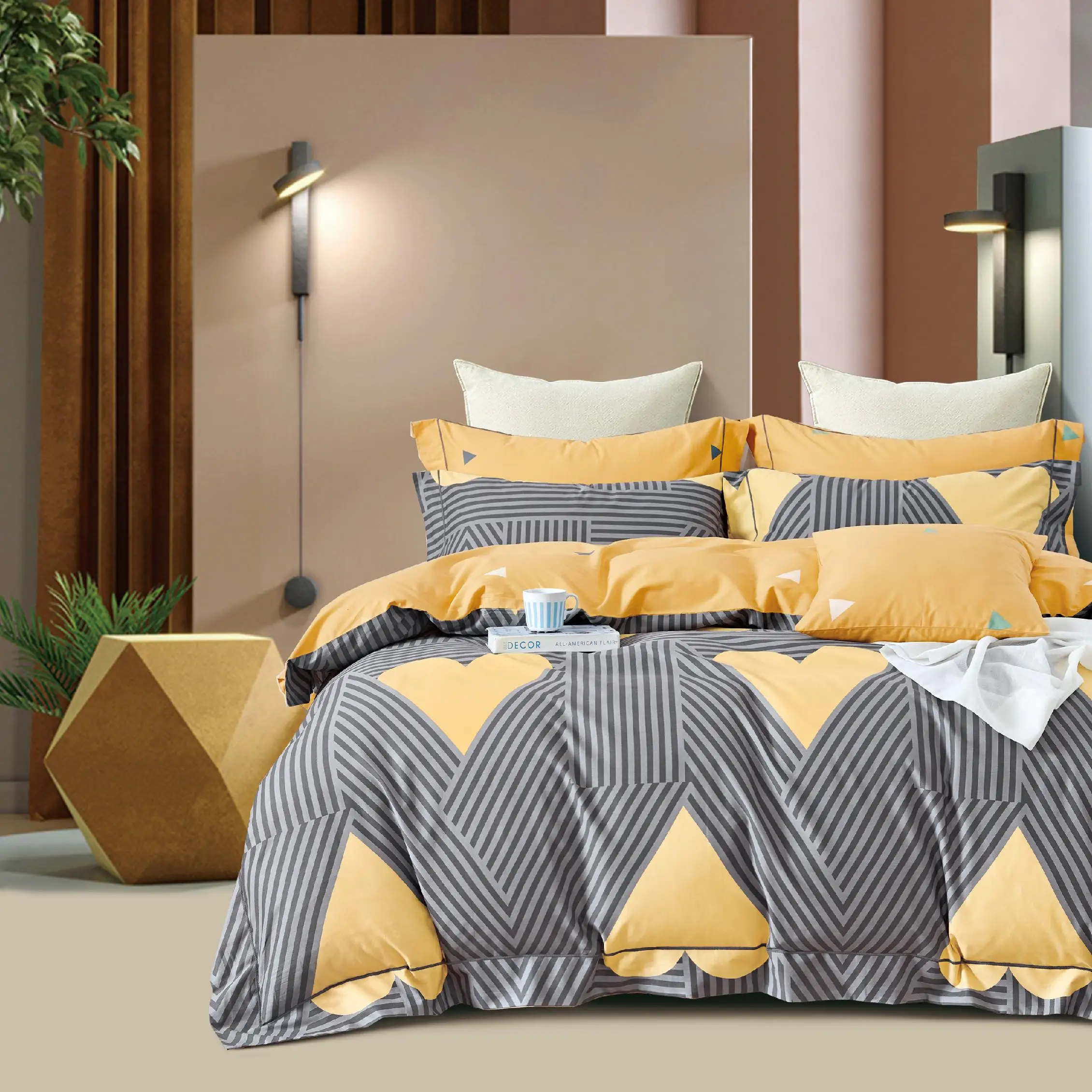 Russia market pure cotton material bed fabric cotton bed cloth