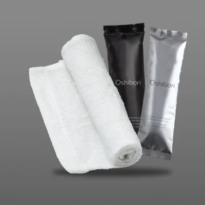 oshibori wet towel, wet towel for airline, hot towels for restaurants