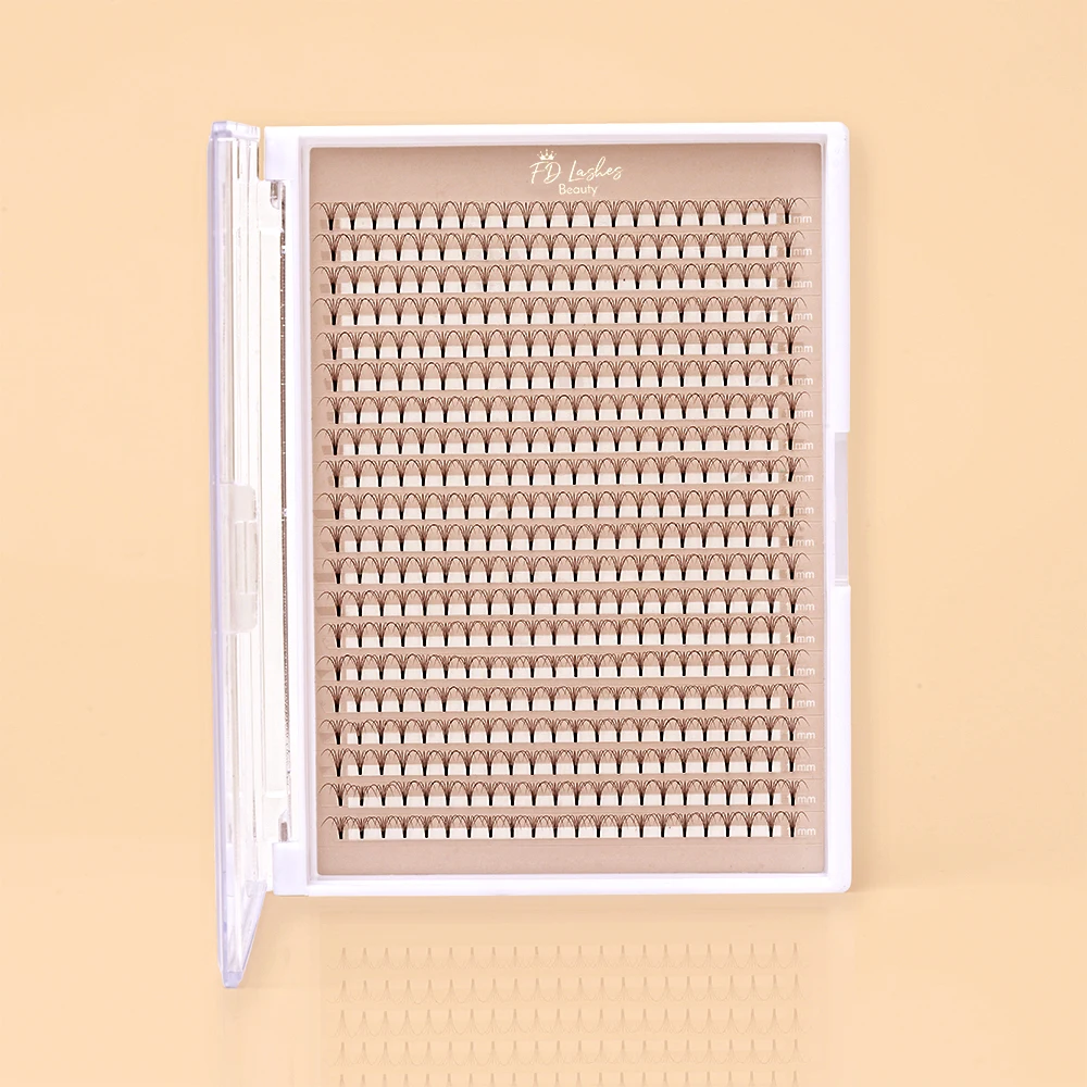 XXL Mega Tray Matte Ultra Dark Premade Volume Fan Pointy Base Promade Fans Eyelash Extensions Makeup Tools