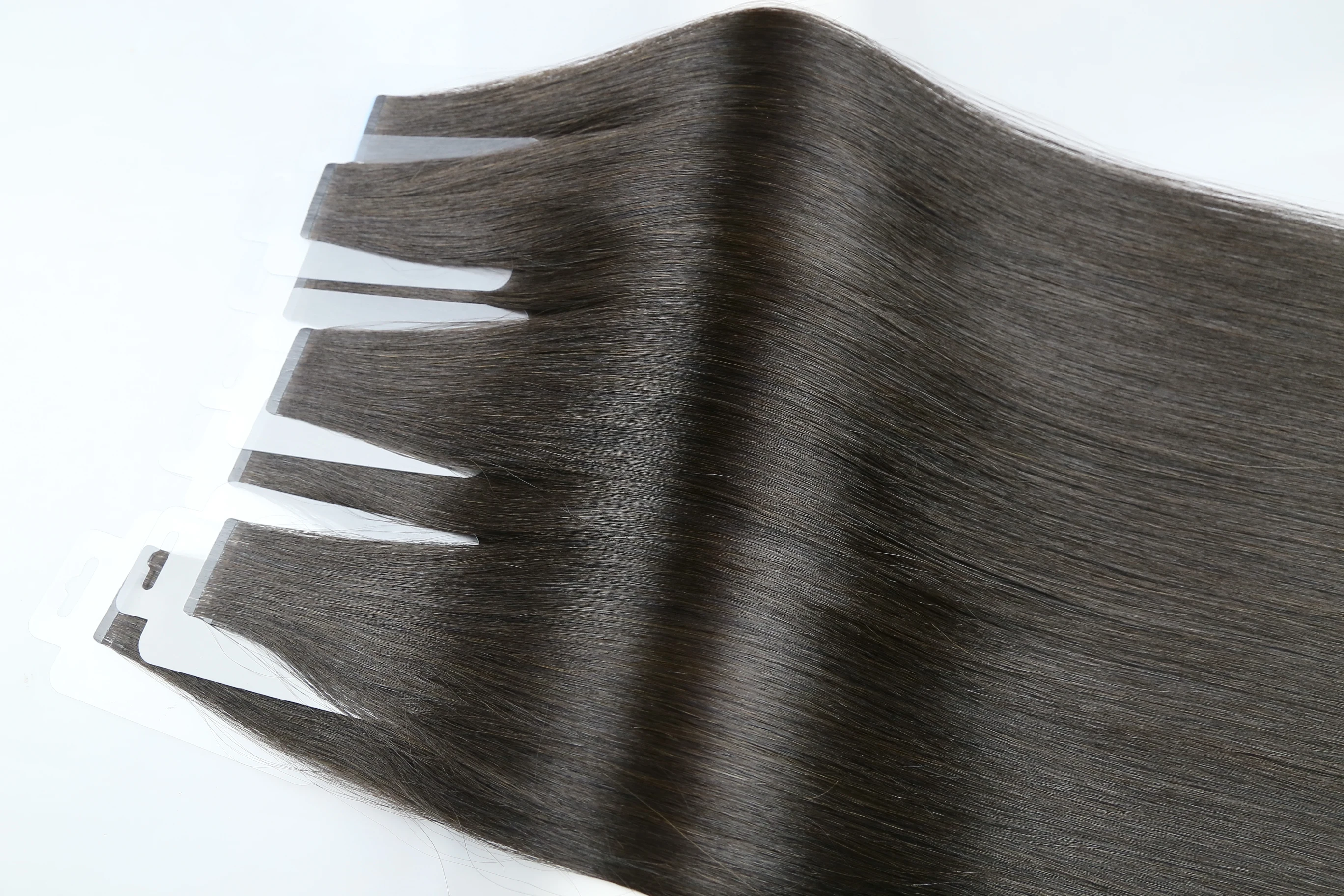 Full Cuticle Soft Virgin Remy Bulk Hair Russian Slavic Human Hair Tape extensions 14-28 inches For Russia Hair Factories