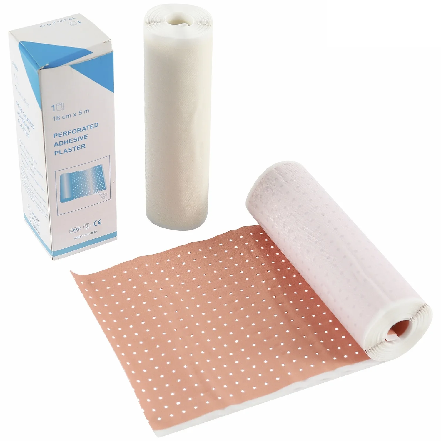 Zinc Oxide Aperture Adhesive 100% Pure Cotton 18x500cm Plaster