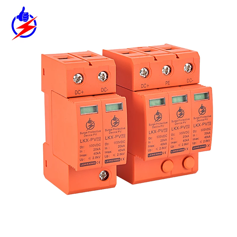 500 В 2p 20ka-40ka Parafoudre Защита от перенапряжения plug-in spd dc защитное устройство DPS