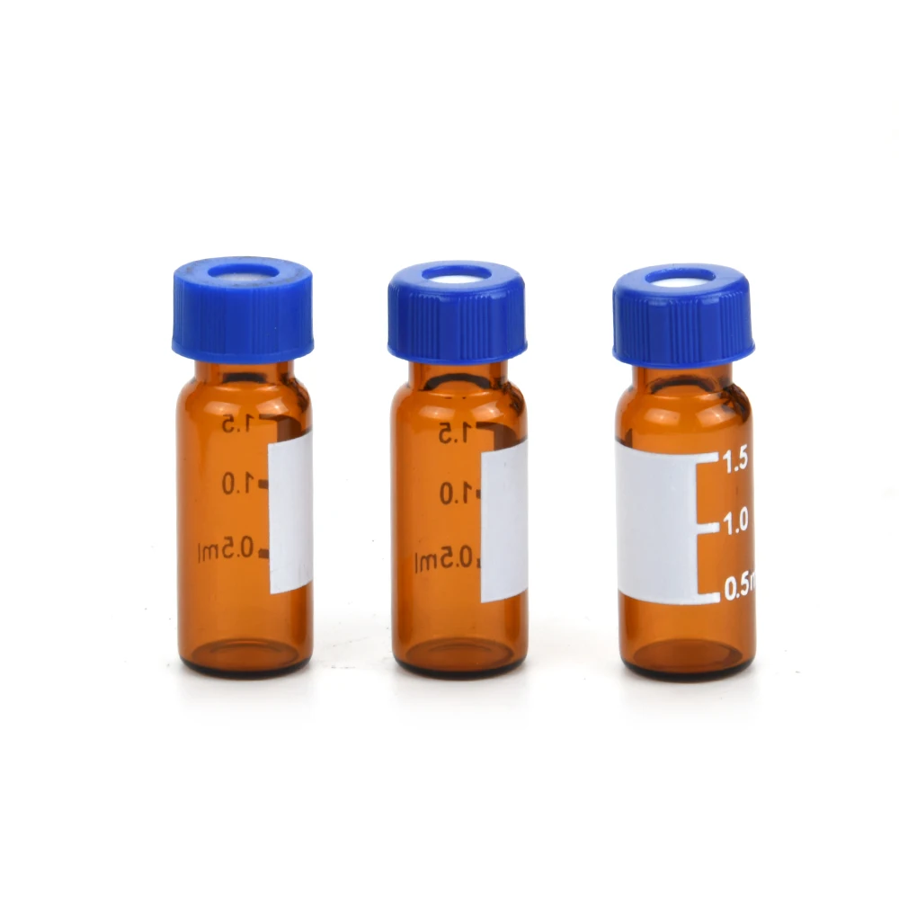 1.5ml/2ml autosampler vial amber hplc vial lab sampling glass bottle