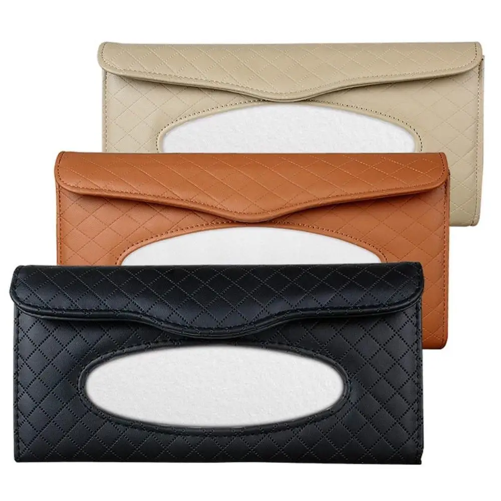 
Factory Wholesale Car Sun Visor Tissue Holder Vehicle Tissue Case Auto Interior Accessories 