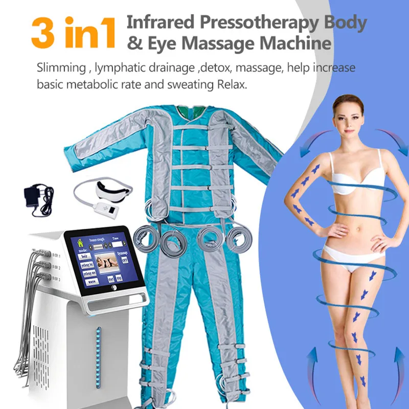 professional pressotherapy machine 3 in 1 air presset lymphatic drainage machine 2024