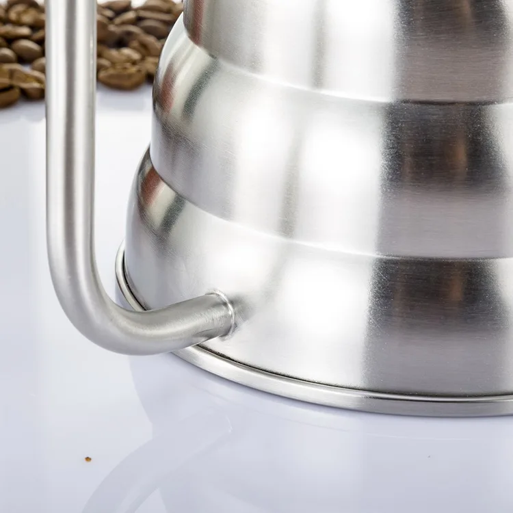 1.0L Stainless Steel Pour Over Coffee Drip Kettle Gooseneck Tea Pot