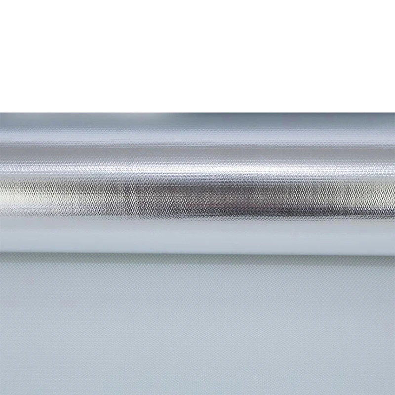 Reflective Fabric Heat Resistance Aluminium Foil Fiberglass Cloth For Packing