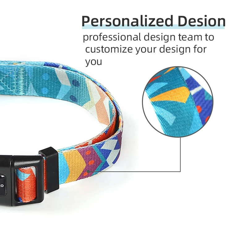 Оптовая продажа, собачий ошейник, поводок с сублимационным рисунком, собачий ошейник для активного отдыха