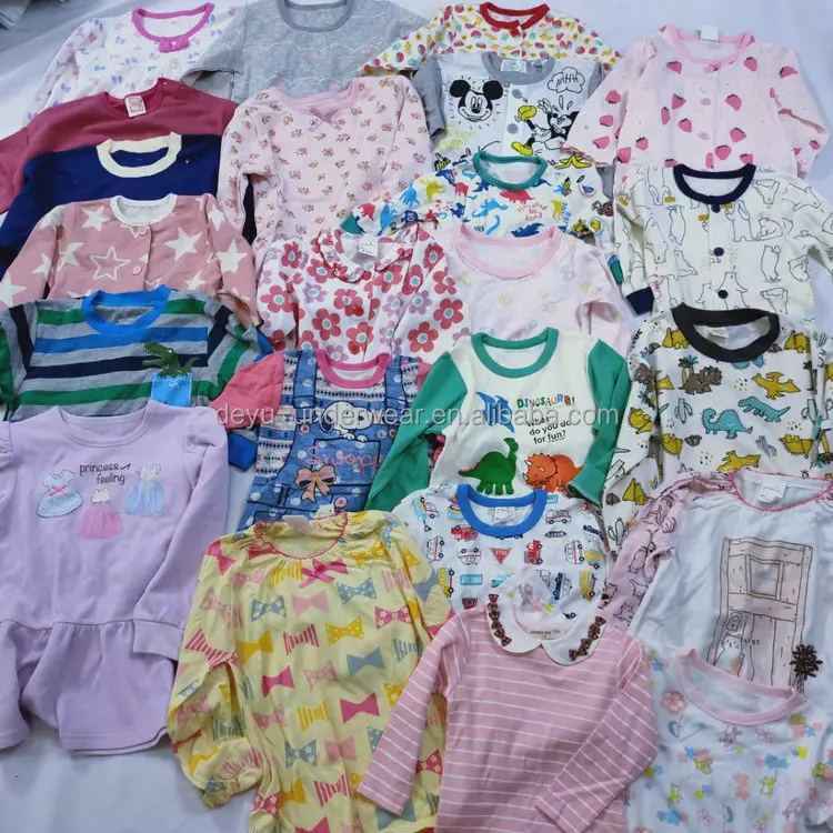  2 Dollars Model LY008 Series Mixed Style Long Sleeve For baby boy girl clothes tops