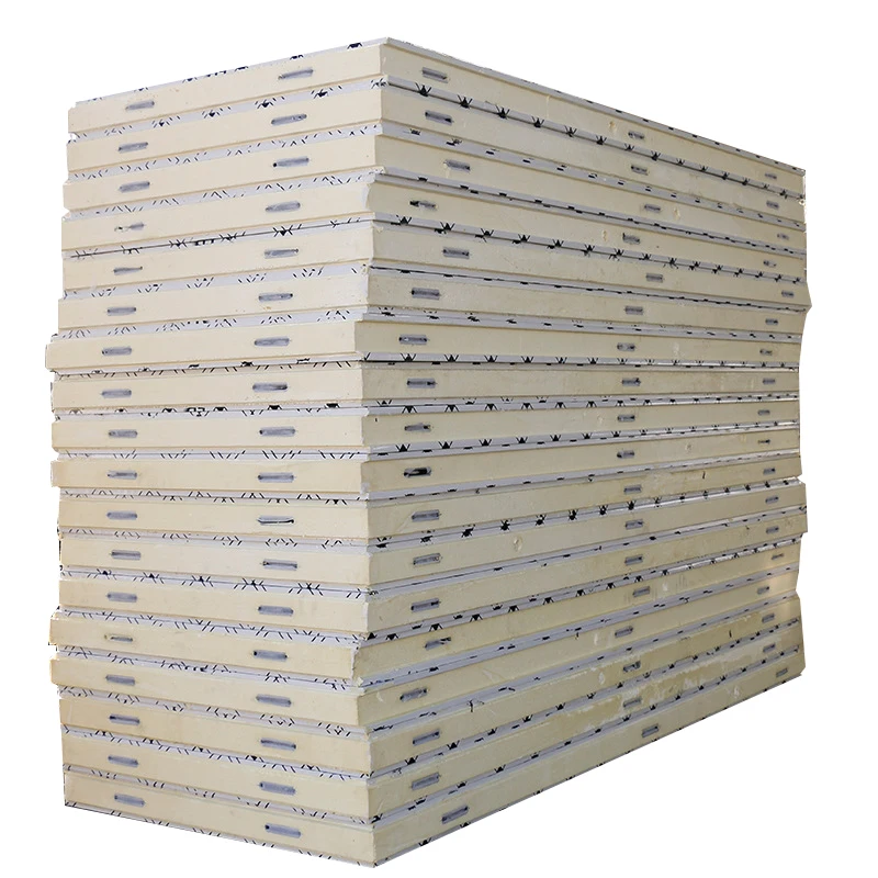 High-density Stainless Steel Double-sided Color Steel Polyurethane Thermal Insulation Flame Retardant Wall Panels for Cold Room