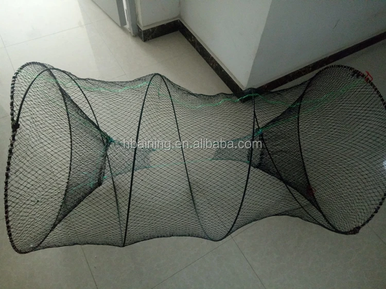 
Fishing trap plastic coated wire lobster trap fish traps spring cage sale 