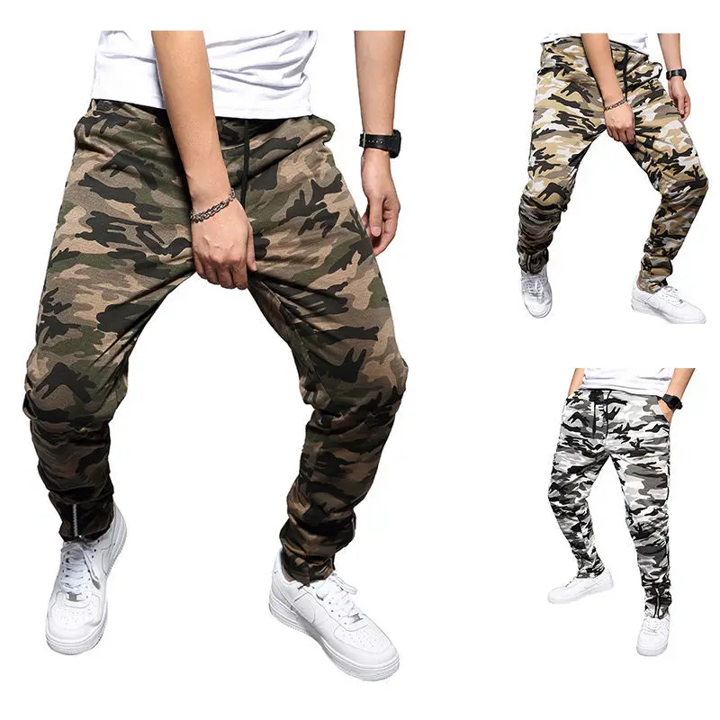 Euro autumn winter new camouflage slim Leggings military camo cargo pants