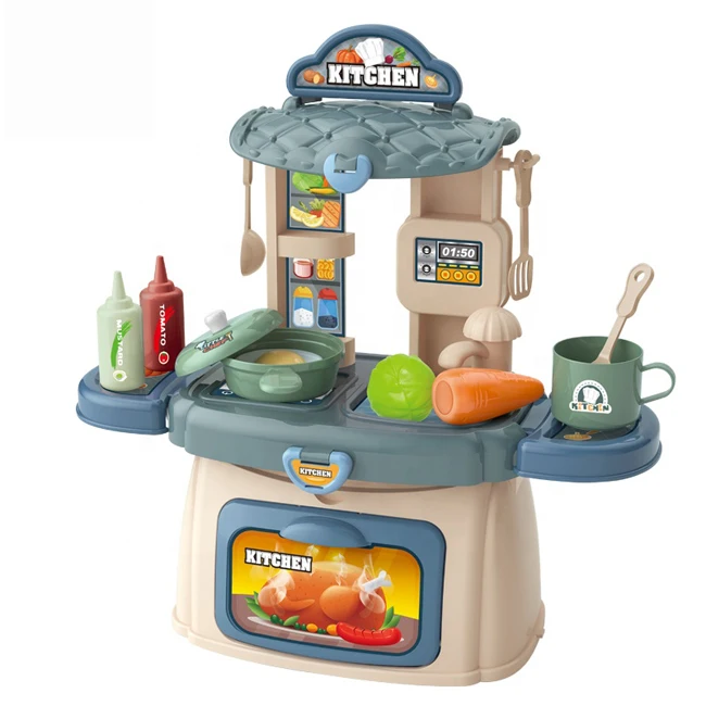 3 in 1 kids role play cooking set 28 pcs kids plastic toy interesting kitchen toy set real with rich accessories