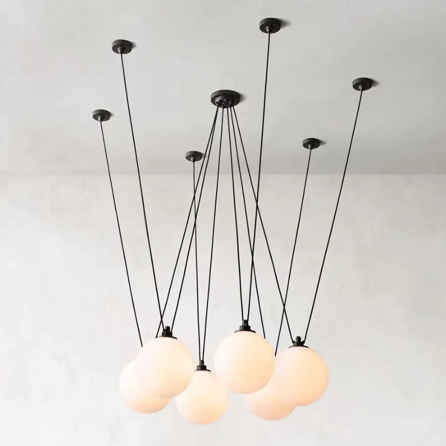 Custom American Lighting Fixture Vintage Industrial Style Rustic Antique Black Brass Restor Hardwar Chandeliers Pendants Light