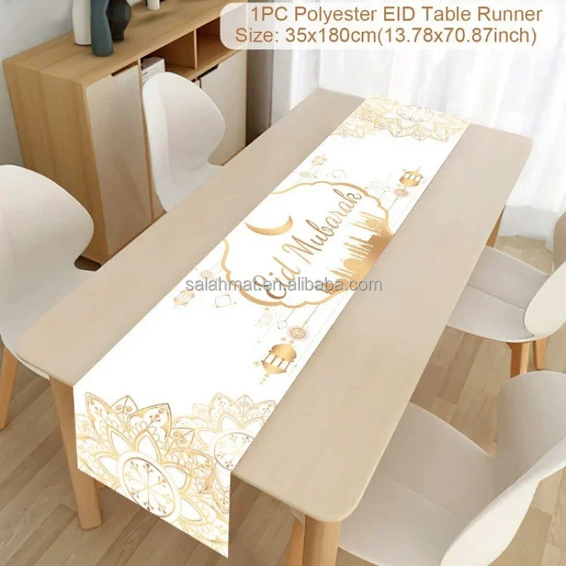 Multiple colors Tablecloth Dinner Table Linen Islamic Party Supplies Ramadan Kareem Ramadan Decoration For Home Nordic style