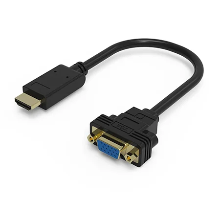HDTV To VGA Splitter Adaptador Male to Female Audio Adapter Hdmi To Vga Convert Cable For TV
