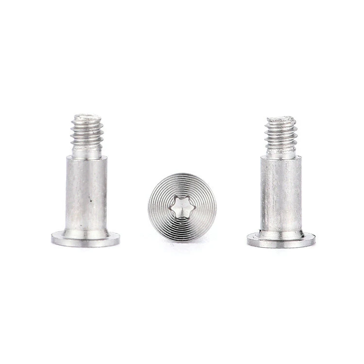 Mobile phone screw Stainless steel flat head 6-Lobe CD pattern step screw