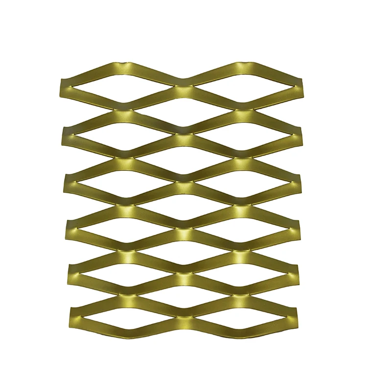 Window decoration expanded metal mesh screen system