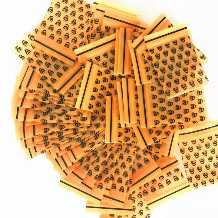 AIUDO China In-stock Mini Apple Ziplock Bagqies 1010 Small Gift Transparent Single Item Harmless Antibacterial Mini Zipper Bags