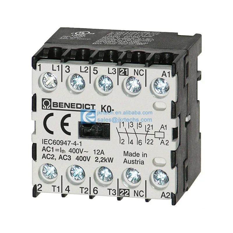 BOM Supplier K0-05D00-22 24 K0 Contactors 4PST-2NO/2NC 2 Form A 2 Form B 24VAC Coil Chassis Mount DIN Rail K0-05D00-22-24