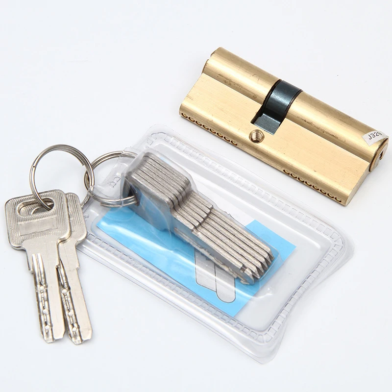 Professional supplier double open euro pin door brass cylinder lock with factory price