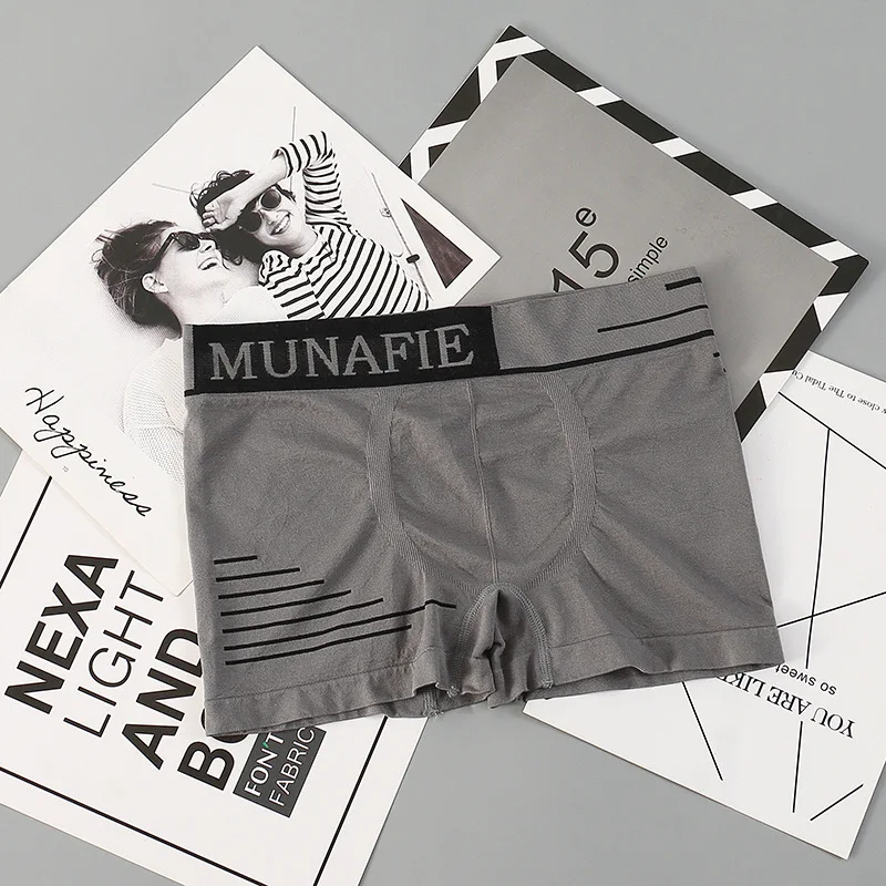 Новые мужские трусы-боксеры Munafie, дышащее высокоэластичное удобное бесшовное нижнее белье от производителя OEM