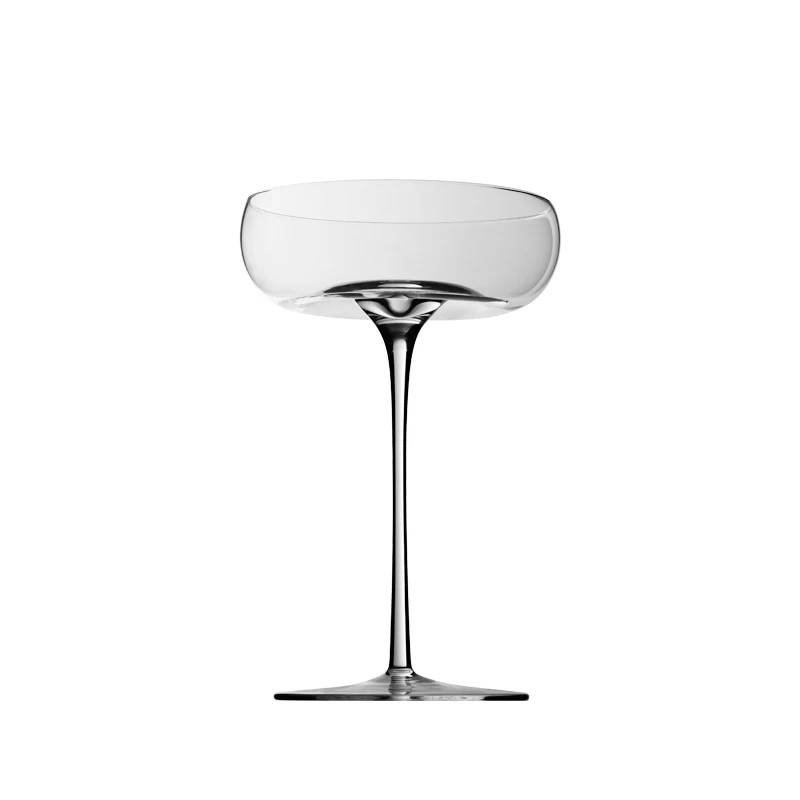 Ice Cream Juice Cocktail Glass Vertical stripe transparent crystal glass goblet cup