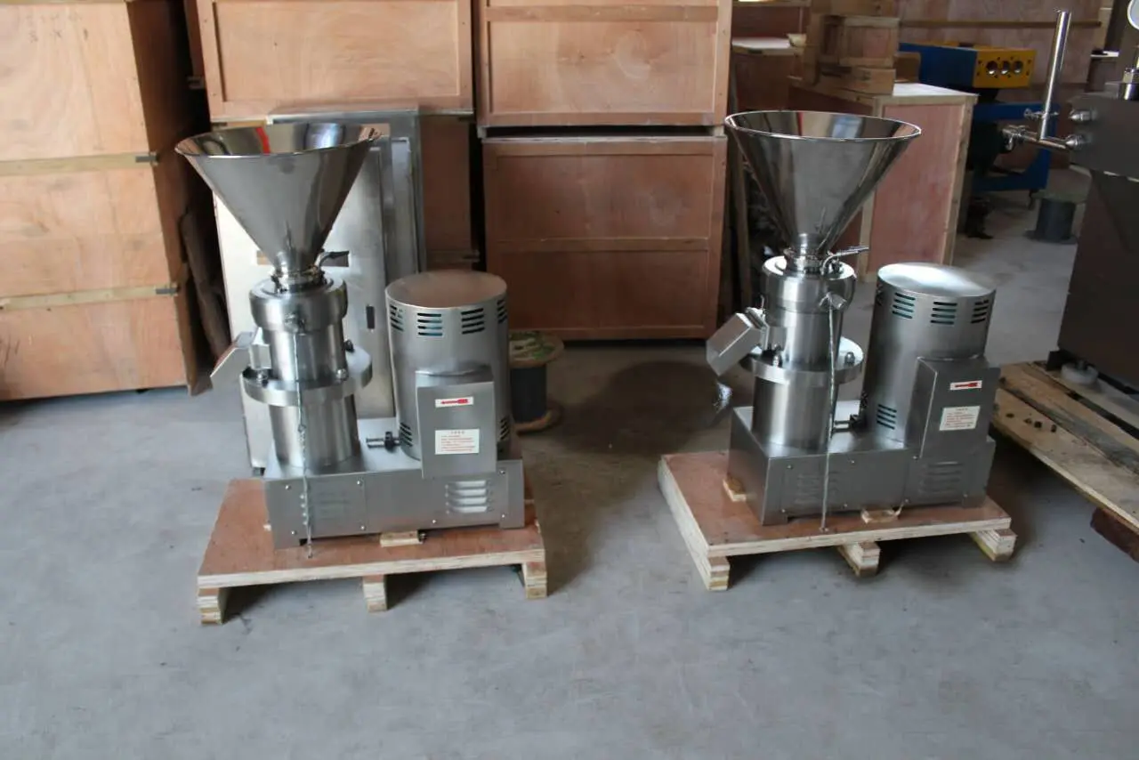 CE big garlic onion blueberry mango yam sauce colloid milling machine mini commercial machinery to make peanut butter powder