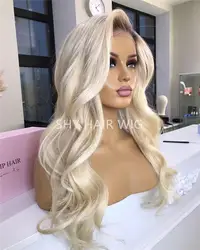 Top Quality Pelucas De Encaje Frontal 13*4 Lace Front Body Wave Highlight Color Hair Honey Blonde Lace Front Wigs For Women