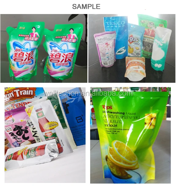 Automatic Premade Doypack Pouch Olive Salty Water Liquid Food Bag Rotary Weighing and Packing Machine