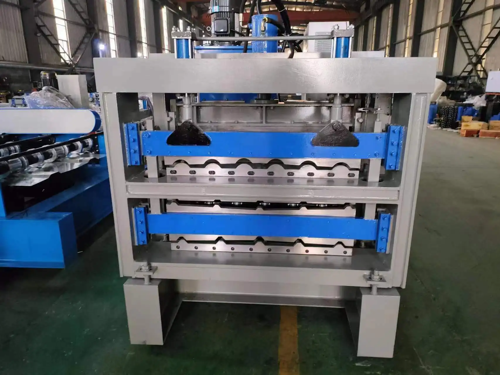 Factory Directly Sell wave T shaped glazed tile one layer two layers three layers Roofing Sheet Making Machine Production Line