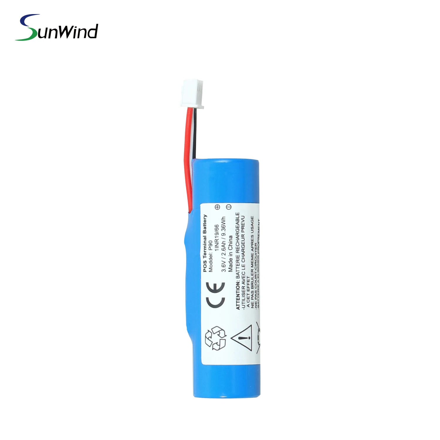 Hot selling for POS Replacement terminal battery for PAX P90 3.6V 2600mAh SWLB 18650 battery Payment machine Li-ion battery